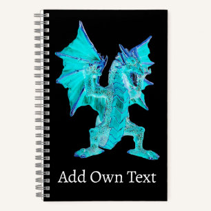 Arctic Mist Fantasy Dragon Serpent Luminous Water Notebook