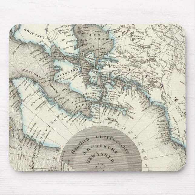 Arctic, Northern Hemisphere Mouse Mat (Front)