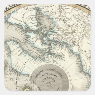 Arctic, Northern Hemisphere Square Sticker