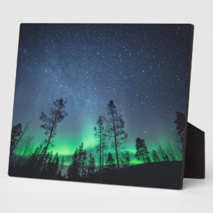 Arctic Northern Lights Photo Plaque