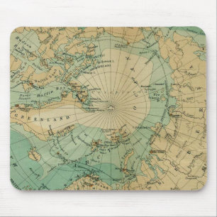 Arctic Ocean Antique Map Mouse Mat