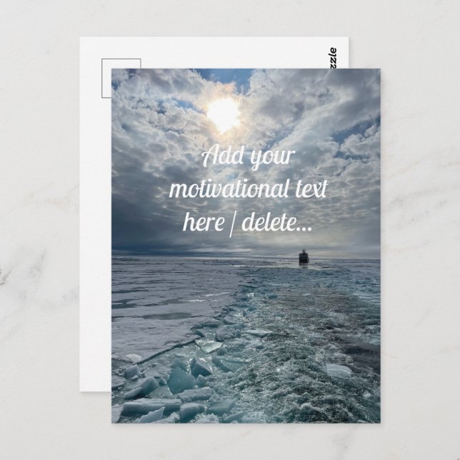 Arctic Ocean Landscape, Photography, Custom Postcard (Front/Back)