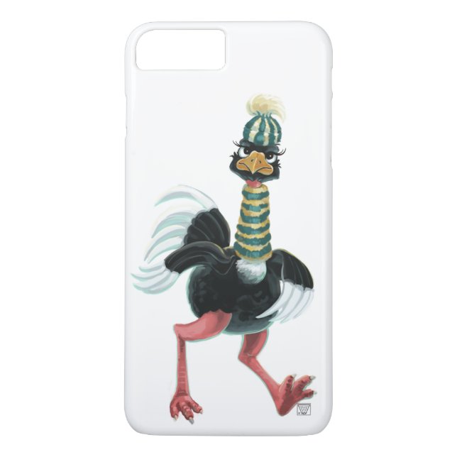 Arctic Ostrich on the Run Case-Mate iPhone Case (Back)