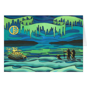 Arctic Painting Blank Card Beautiful Print Cards