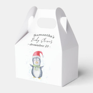 Arctic penguin baby shower Favour Box