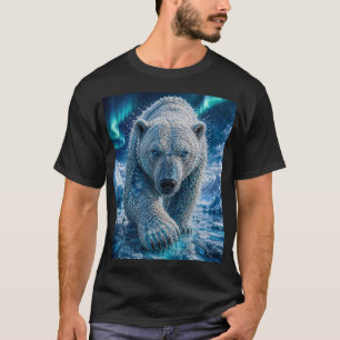 Arctic Polar Bear – 3D Micro Mosaic T-Shirt