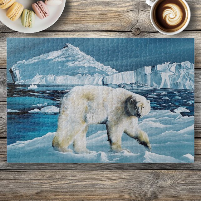 Arctic Polar Bear Blue Jigsaw Puzzle (Creator Uploaded)
