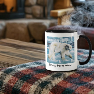 Arctic Polar Bear Blue Mug
