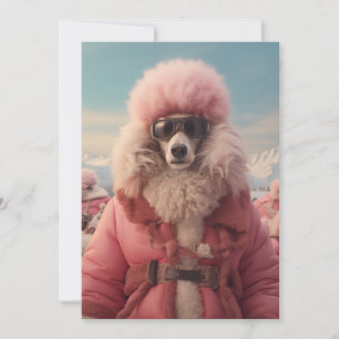 Arctic Poodle Invitation