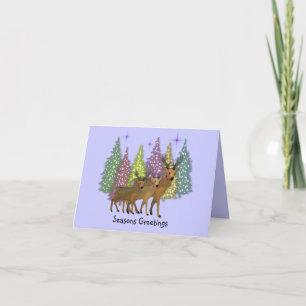 Arctic Reindeer Christmas Card
