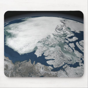Arctic sea ice above North America Mouse Mat