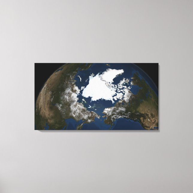Arctic sea ice canvas print (Front)