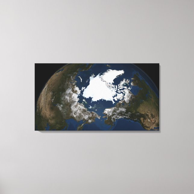 Arctic sea ice canvas print (Front)