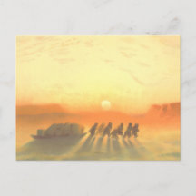 Arctic Sledge Expedition Midnight Sun Lithograph