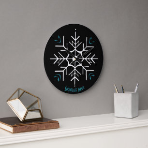Arctic Sparkle Large Clock