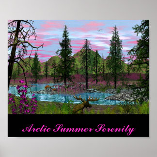 Arctic Summer Serenity Poster