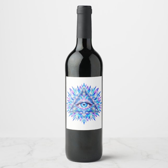 Arctic Triangle Eye Wine Bottle Labels (Front)