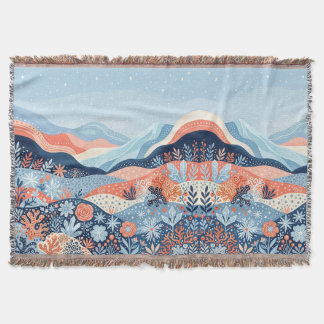 Arctic Tundra Blanket – Frosted Landscape Throw