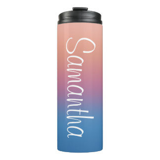 Arctic Twilight Ombre Personalised Thermal Tumbler