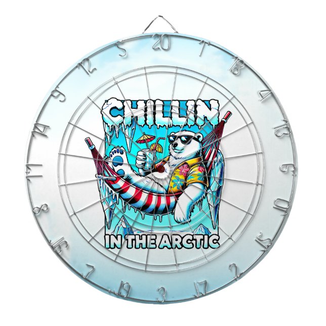 Arctic Vacation Dartboard (Front)