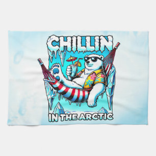 Arctic Vacation Tea Towel