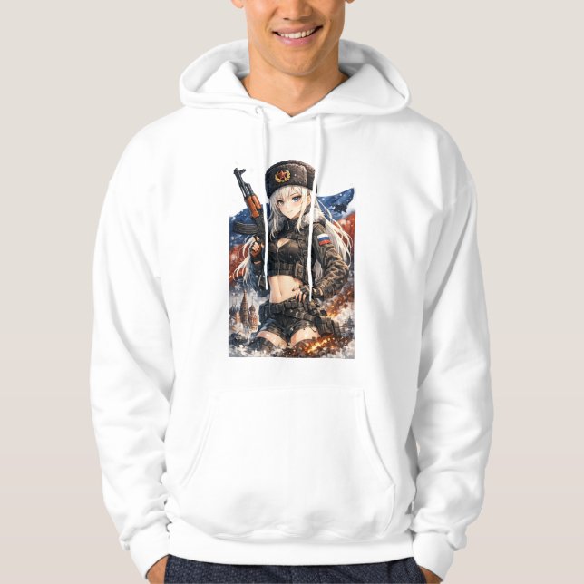 Arctic Warfront Anime Warrior Hoodie (Front)