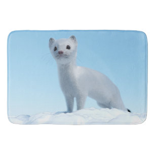 Arctic Weasel Charm Bath Mat