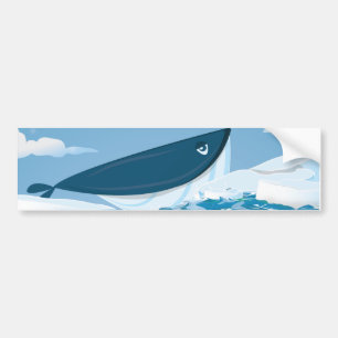 Arctic Whale Bumper Sticker