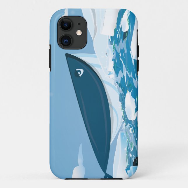 Arctic Whale Case-Mate iPhone Case (Back)