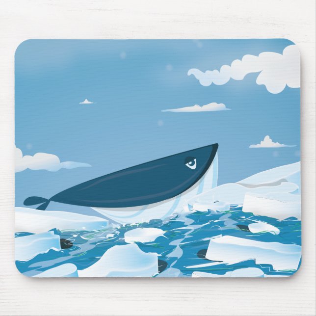 Arctic Whale Mouse Mat (Front)