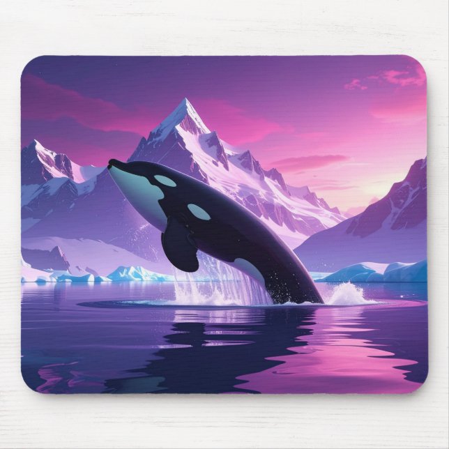 Arctic Whale Mousepad (Front)