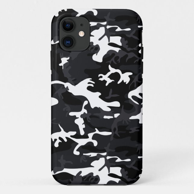 Arctic White Highlights Camo Case-Mate iPhone Case (Back)