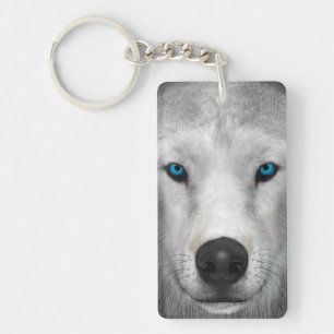 Arctic Wolf Key Ring