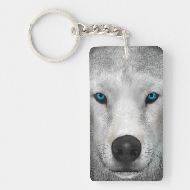 Arctic Wolf Key Ring (Front)