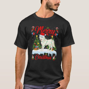 Arctic-Wolf Lover Xmas Lighting Santa Arctic-Wolf T-Shirt