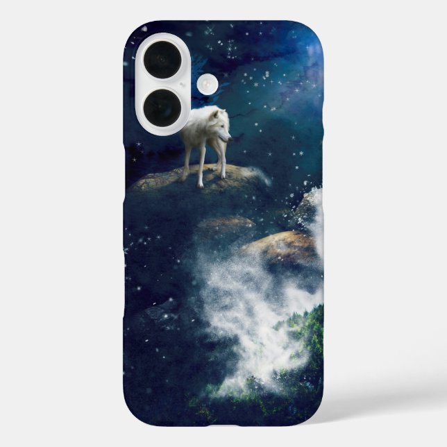 ARCTIC WOLF MOON STRIDER Case-Mate iPhone CASE (Back)