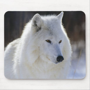 Arctic Wolf Mouse Mat