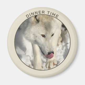 Arctic Wolf Photograph Magnet