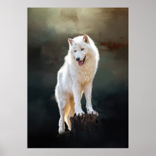 Arctic wolf poster