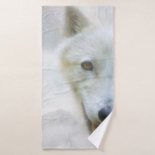 ARCTIC WOLF SNOW PIERCER BATH TOWEL