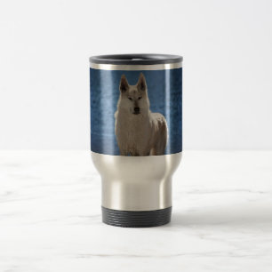 Arctic Wolf Travel Mug