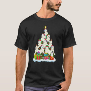 Arctic Wolf Xmas Holiday Arctic Christmas Tree T-Shirt