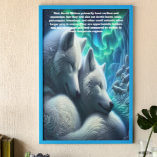 Arctic Wolves White Wolves Resting Poster