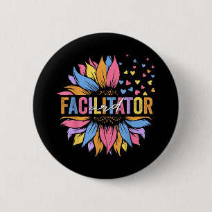 Ard Facilitator Special Education Sunflower _1 6 Cm Round Badge
