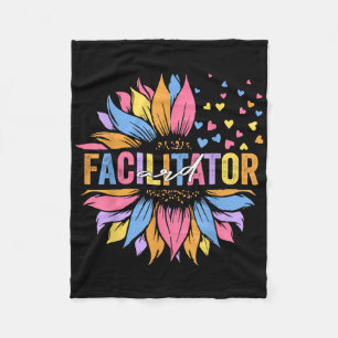 Ard Facilitator Special Education Sunflower _1 Fleece Blanket