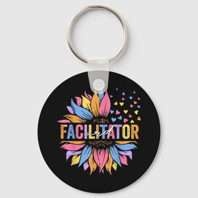 Ard Facilitator Special Education Sunflower _1  Key Ring (Front)