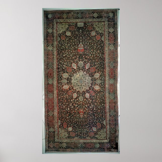 Ardabil carpet made for the mosque at Ardabil Poster (Front)