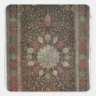 Ardabil carpet made for the mosque at Ardabil Square Sticker