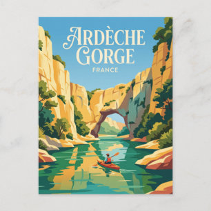 Ardeche Gorge France Postcard