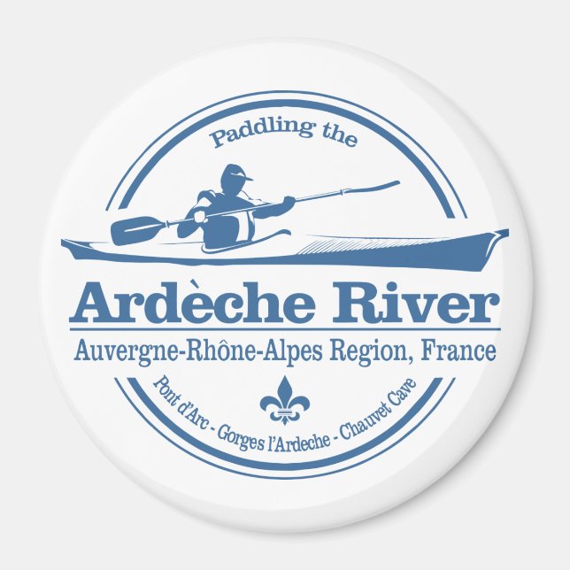 Ardeche River (SK) Magnet (Front)